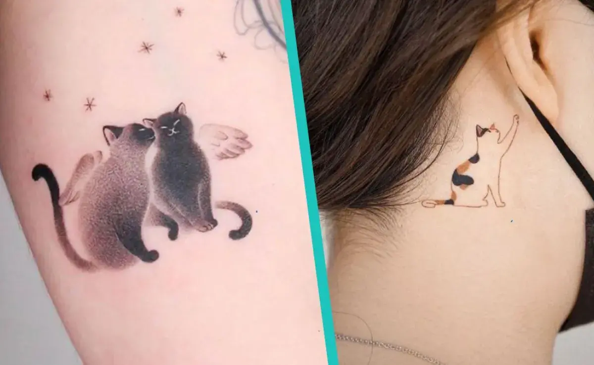 7 ideas de tatuajes de gato que no podrás resistir
