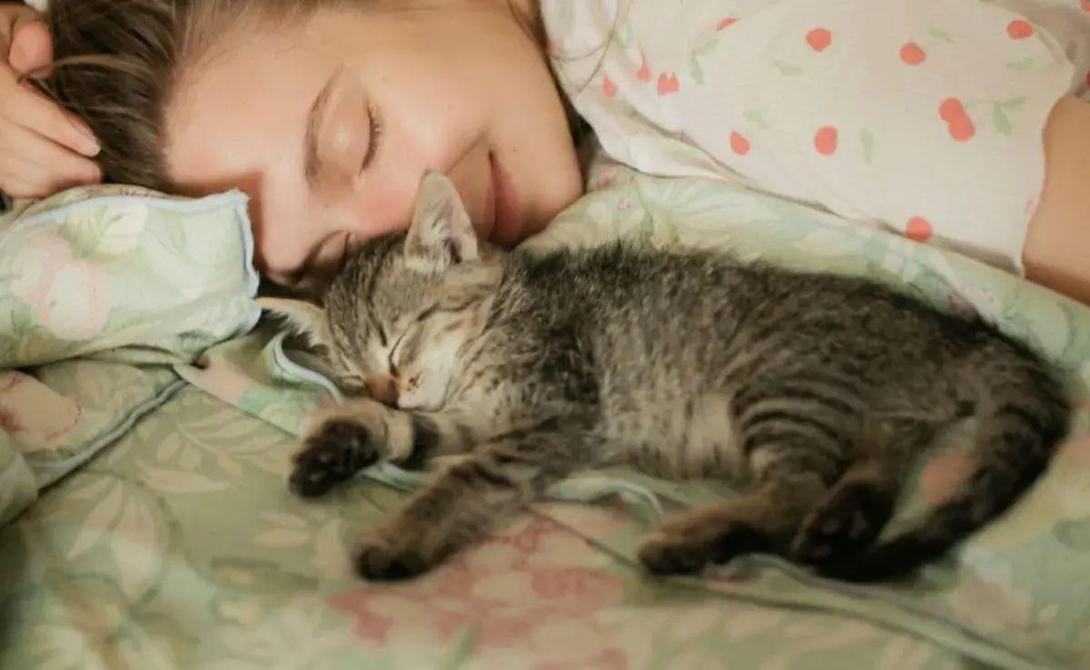 Dormir con mi gato: ¿Aumenta mi bienestar o afecta mi salud?
