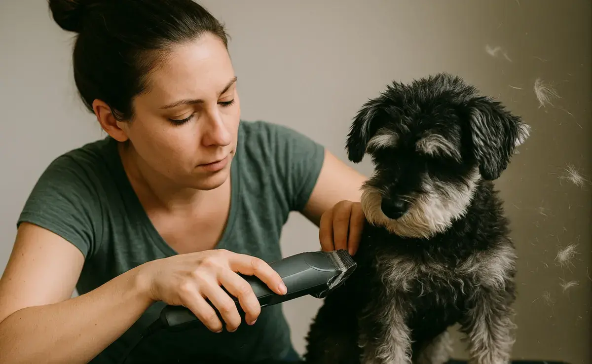 Cortarle el pelo a tu perro en casa se puede, solo ten cuidado con los bigotes.