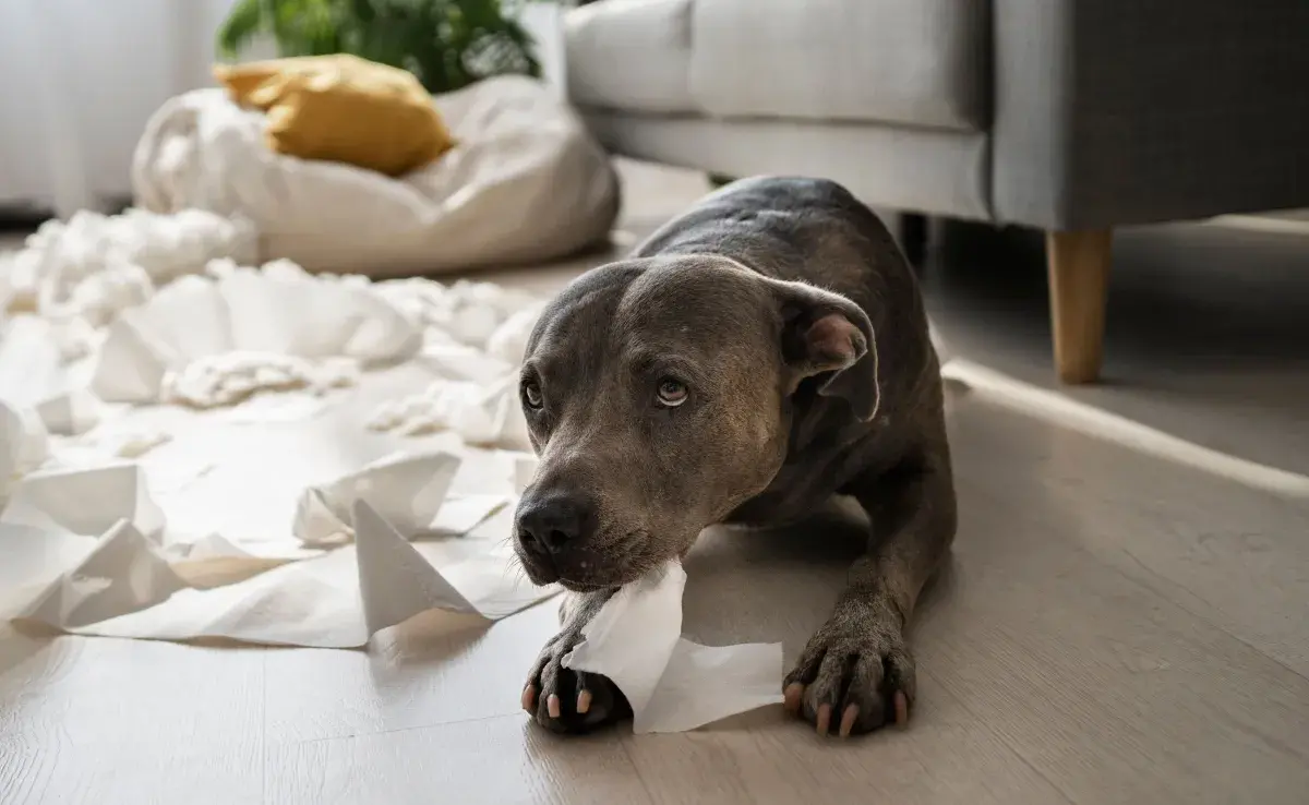 A un perro recién adoptado y rescatado se le debe tratar con paciencia y amor.