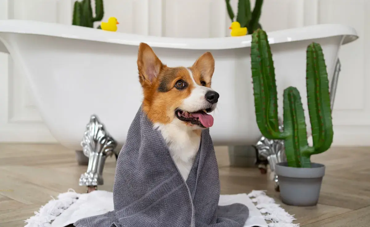 Recuerda que bañar en exceso a tu perro puede ocasionarle problemas en la piel.