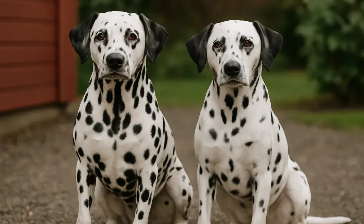 Nombres para perros con manchas divertidos y únicos. Imagen creada por ChatGPT.