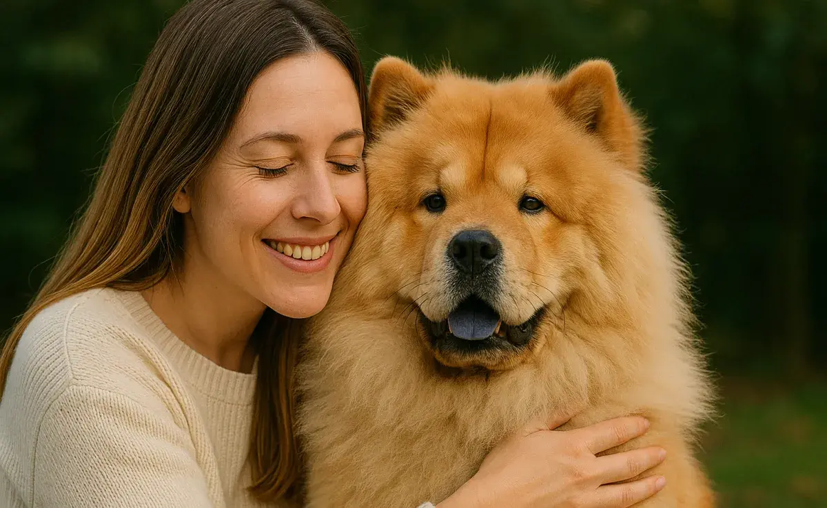 Chow Chow (China): imponente y con una lengua azul única. Foto: Generada con Chat GPT