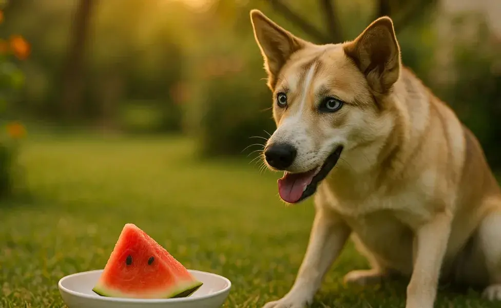 La pulpa de la sandía le ayudará a tu perro a estar hidratado.