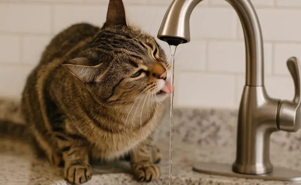 El agua es muy importante para la salud de las articulaciones de tu gato.
