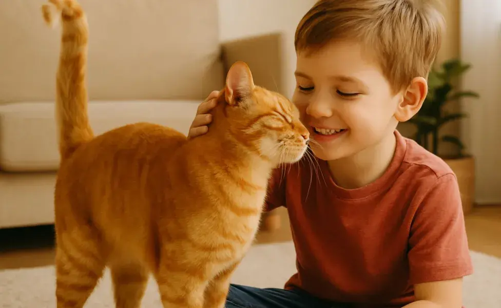 Toma en cuenta el carácter de tu hijo a la hora de adoptar un gato.