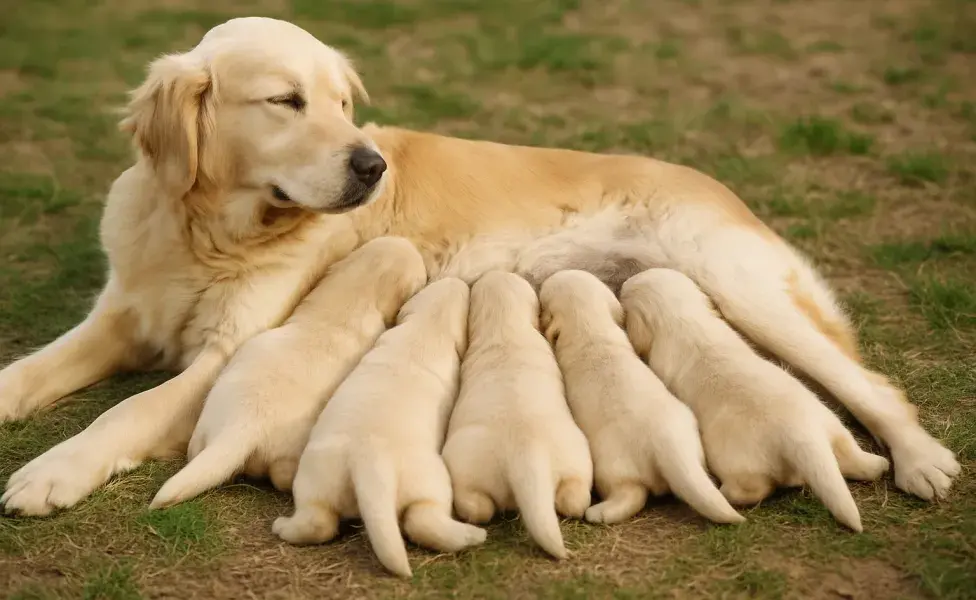 Evita separar al cachorro de su madre antes de los tres meses de vida. Imagen creada por ChatGPT.