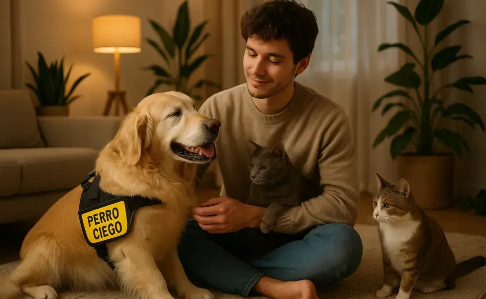 Uno de los primeros pasos para cuidar a un perro ciego es hacer de tu casa un lugar seguro
