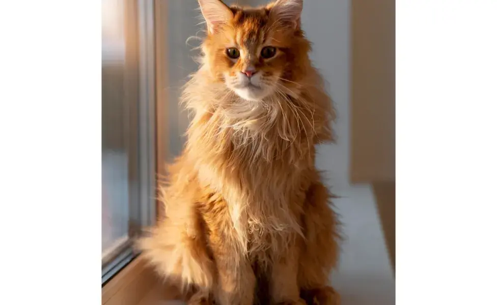 Los Maine Coon son gatos sedentarios, cuidado con el sobrepeso.