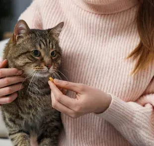 Aprender a darle comprimidos al gato es importante para evitar que se estrese y se ponga agresivo durante el proceso