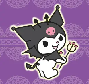 Kuromi es confundida con un gato. Foto: Instagram/Kuromi México
