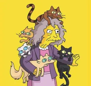 El nombre de La señora de los gato es Eleanor Abernathy.