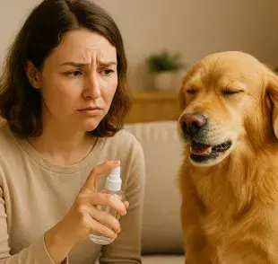 Aplicar perfume a tu perro puede ocasionarle sarpullido o problemas en la piel.