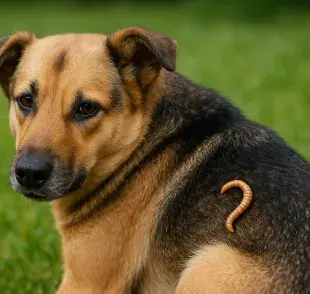 En los perros, este parásito puede generar una enfermedad conocida como miasis. Imagen generada por ChatGPT.