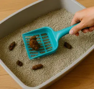 Lo más recomendable es recoger las heces con pala.