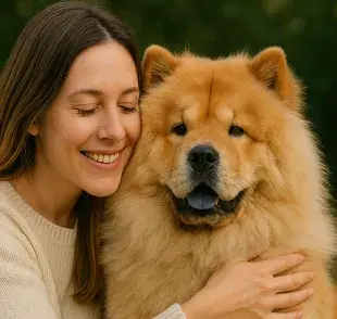 Chow Chow (China): imponente y con una lengua azul única. Foto: Generada con Chat GPT
