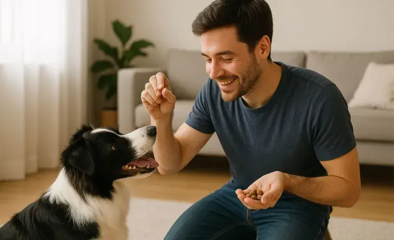 Las rodajas de manzana son perfectas como snacks y premios naturales para tu perro.