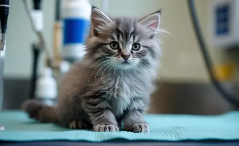 Esterilizar a tu gatita debe suceder antes del primer año. Imagen creada por Canva.