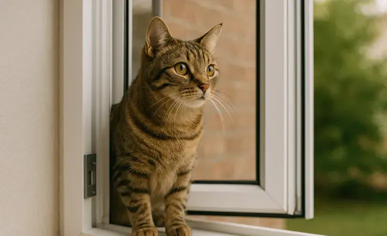 Cuidado con las ventanas abiertas, los gatos se pueden caer y tener consecuencias graves.