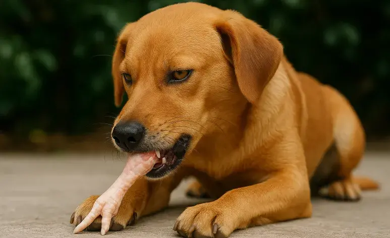 Las patas de pollo contienen colágeno, glucosamina y condroitina.