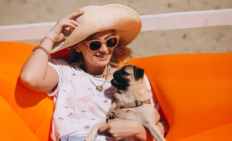 Los perros chatos suelen sufrir más el calor; evita un golpe de calor.