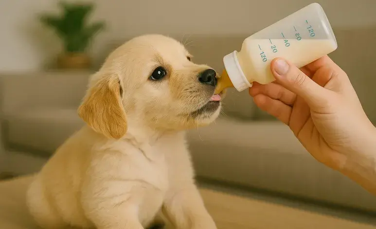 La alimentación de tu perro cambia dependiendo de su edad. Imagen creada por ChatGPT.